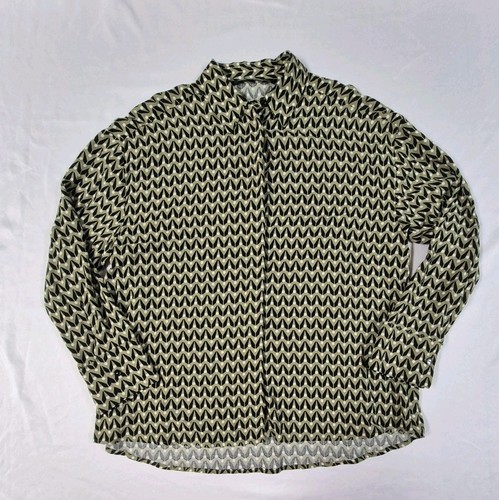 Zara verde stampato manica