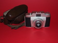 Macchina fotagrafica Agfa Silette Vario con custodia in pelle