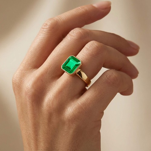 Anello verde pietra - anello,