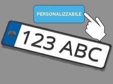 🔑 Portachiavi Targa Auto Personalizzabile 3X - Accessorio Unico per Auto 🚗