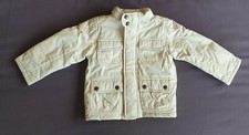 Giubbotto imbottito bianco panna con interno marrone, marca Zara Kids, taglia...