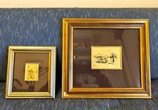 Coppia di quadretti, foglia d'oro 23 Kt.