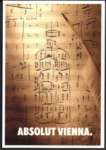 Promo postcard for absolut - promo,