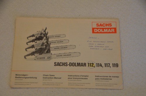 Sachs dolmar 112 114 119 - sachs-dolmar, 114,