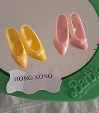 RARA Coppia Scarpe  1987  Bow Pumps Barbie Perfume Pretty #4620, #4624 Mattel