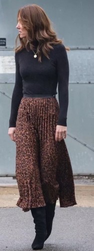 Gonna zara con - con, pelle