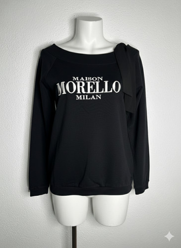 Felpa cotone maison morello - cotone,,