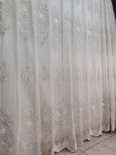 tende a metro tulle ricamato