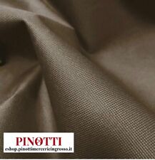 TESSUTO TELA IMPERMEABILE AL METRO PER TENDE SOLE MARRONE-ALT CM 140 -100% PL