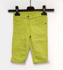 Pantalone Capri bambina S.Oliver taglia 104 tre quarti jeans verde chiaro elasticizzato 3/4 - D2