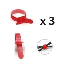 3 cinghie avvolgi ordine cavi fasce fissaggio blocco fili strappo riutilizzabili