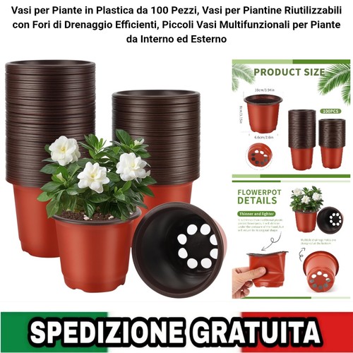 100 vasi piante plastica - 100,
