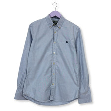 Camicia Fred Perry azzurra a