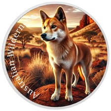  2026 Australia 1 oz 9999 argento FDC Australian Wilderness Outback dingo colorato