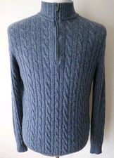 $2560 LORO PIANA Blue Treccia