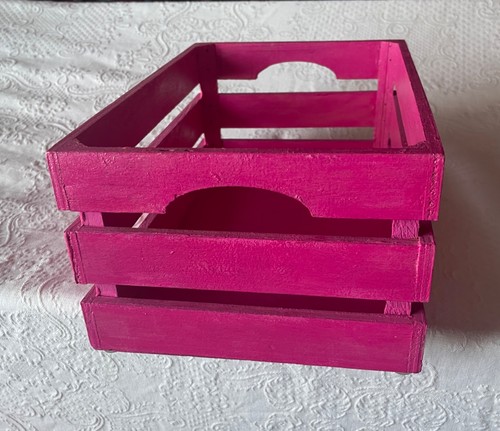 Cassetta legno fucsia - cassetta,