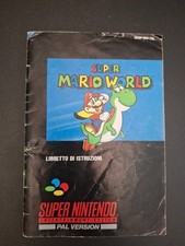 Libretto Istruzioni GIG ITA: Super NINTENDO - SNES - SUPER MARIO WORLD -  RARO