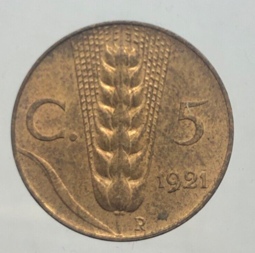Centesimi spiga 1921 qfdc - centesimi,
