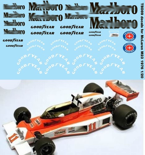 Decals per mclaren m23 - decals,