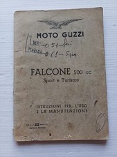 Moto Guzzi Falcone 500 Sport-Turismo 1963 manuale uso manutenzione originale