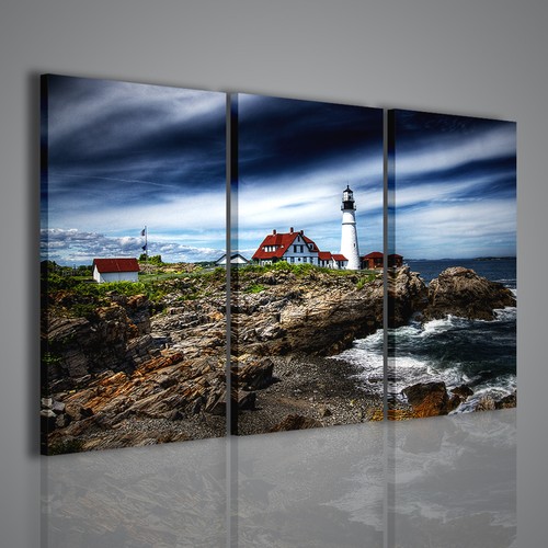 Quadri moderni lighthouse iii - lighthouse,