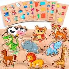 6 Pezzi Puzzle Legno Giochi