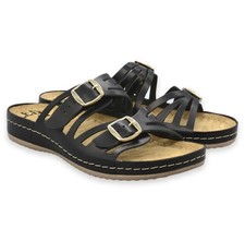 Donna Scarpe Casual Scarpe Estive LEDI Anatomic Nero Tgl 41 Modello 703 N25H5E