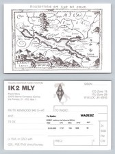 Ham Radio QSL QSO Postcard IK2