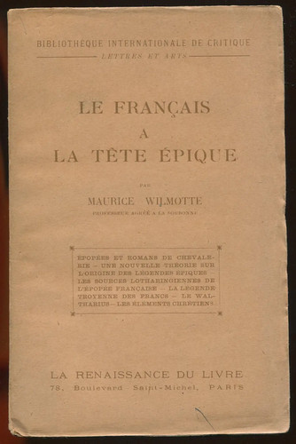 Maurice wilmotte français - maurice, le