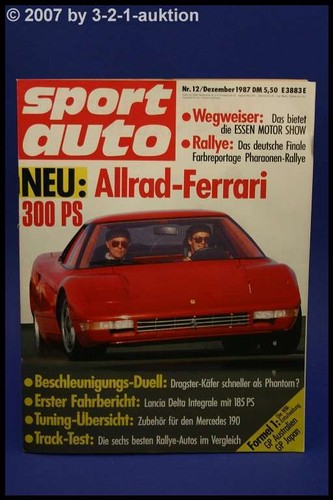 Sport auto lancia delta - auto, 12/87