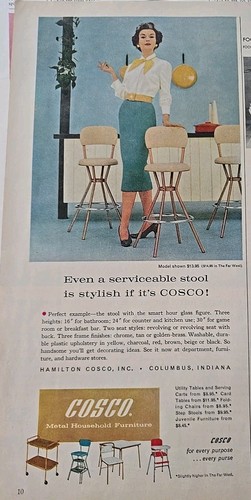 Sgabelli bar cosco metà - da,