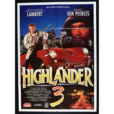 manifesto HIGHLANDER 3 Christoper Lambert van peebless porsche auto car A130
