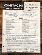 Hitachi HPT-120AV HMA-120AV Amplificatore Manuale di servizio *Originale*