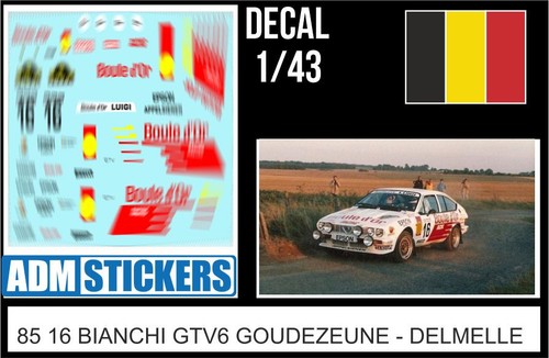 Decal 43 rally bianchi - 85,