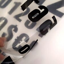 Kit 117 x Adesivi sticker lettere auto moto alfabeto numeri tunning vinile nero