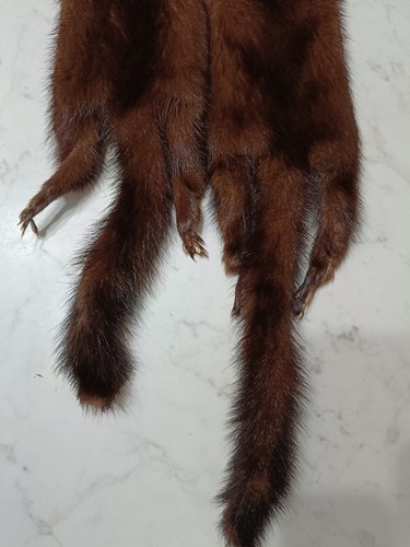 Sciarpa visone vintage doppia - sciarpa,