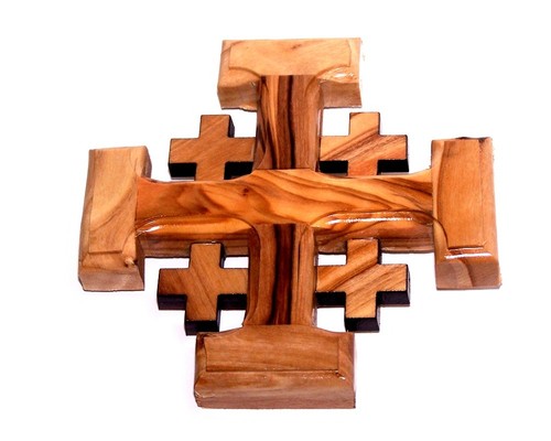 Croce gerusalemme legno - croce,