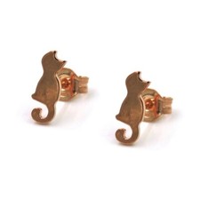 Orecchini Gatto in Argento 925