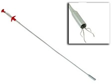SONDA FLESSIBILE IN ACCIAIO CON PINZA RECUPERA OGGETTI LUNGHEZZA 600 mm