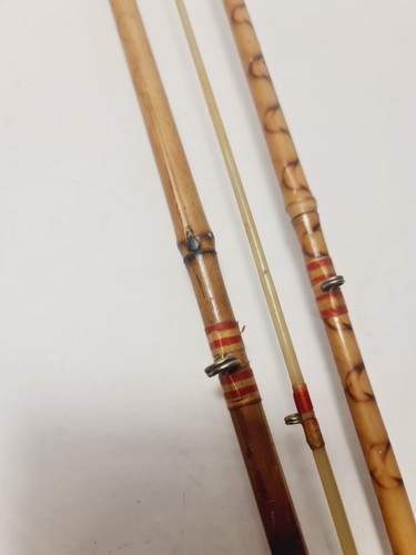 Canna pesca vintage bambù - pesca,