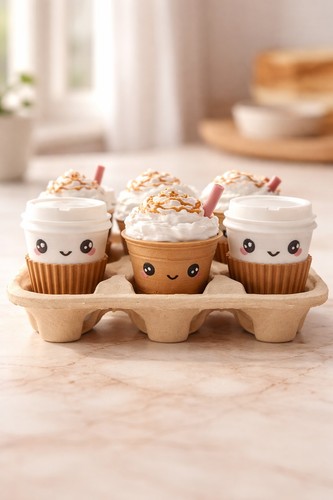 Kawaii coffee tic tac - tic, game
