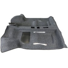 Tappeto interno preformato in moquette rasa colore grigio per Fiat 500 d'epoca