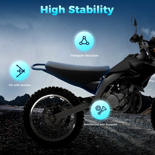 Sella moto nero sedile - sella,