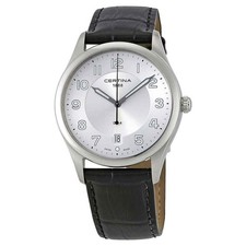 Certina DS-4 Silver Dial Black