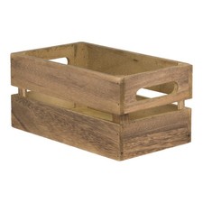 Securit Mini cassa in legno vintage da tavolo – 12,7 x 24,1 cm Storage box port
