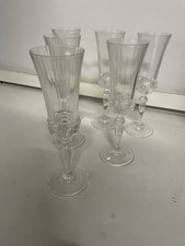 6 calici flut in cristallo