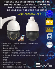 TELECAMERA PTZ NETWORK 4K 8MP