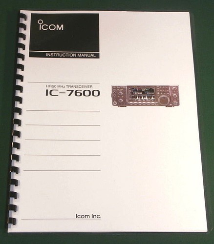 Icom 7600 manuale - manuale, di