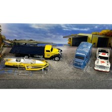 Set Modellini Hotwheels 1/64 Speed Waze, Classic Hydroplane, Citroen H Van, T...