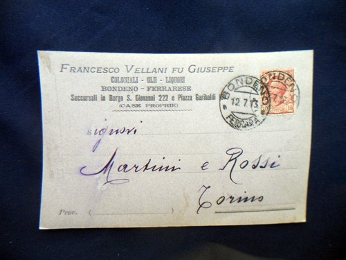 1913 cartolina pubblicità - cartolina,